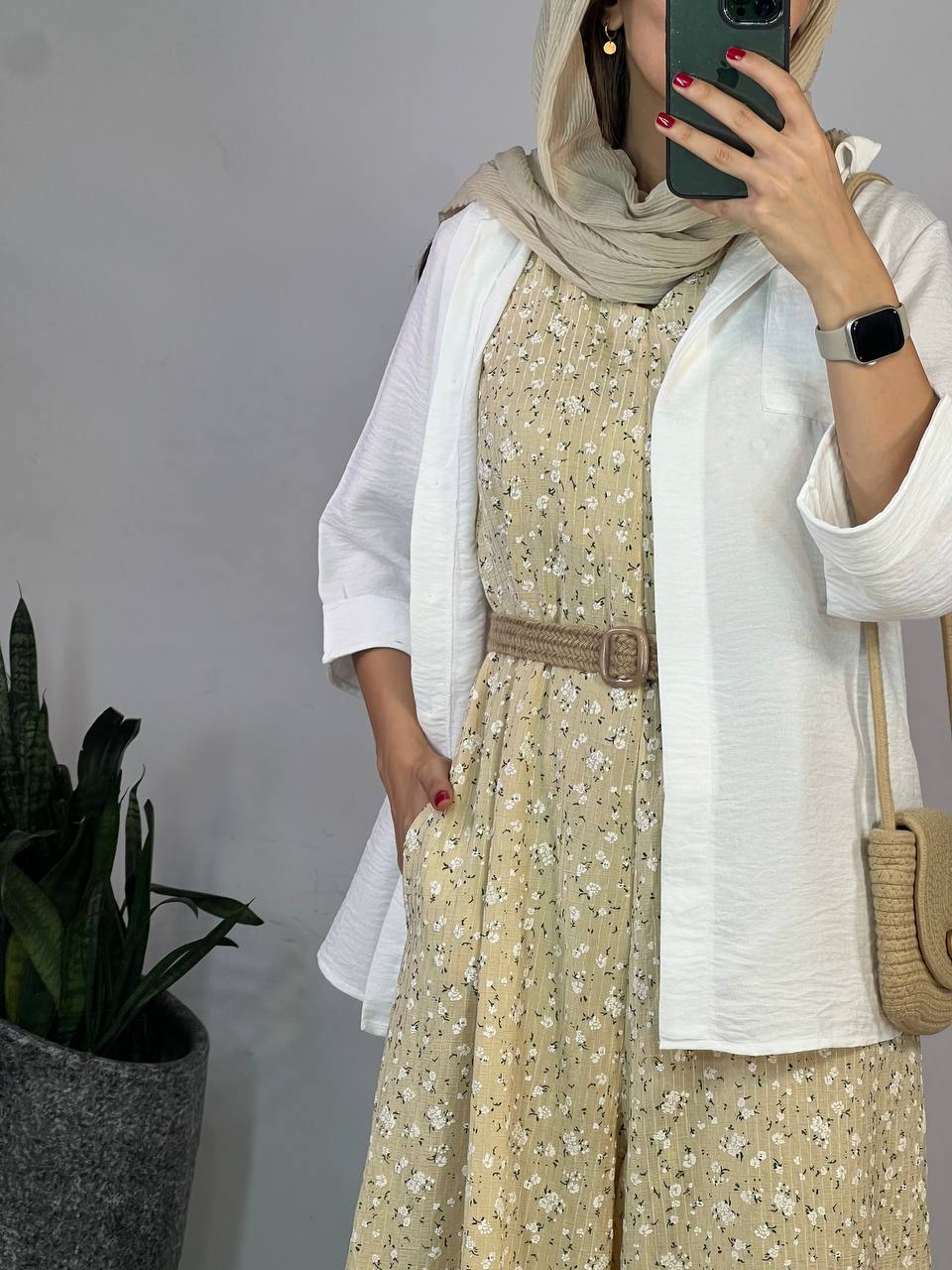 سرهمی بابونه همراه با کمربند