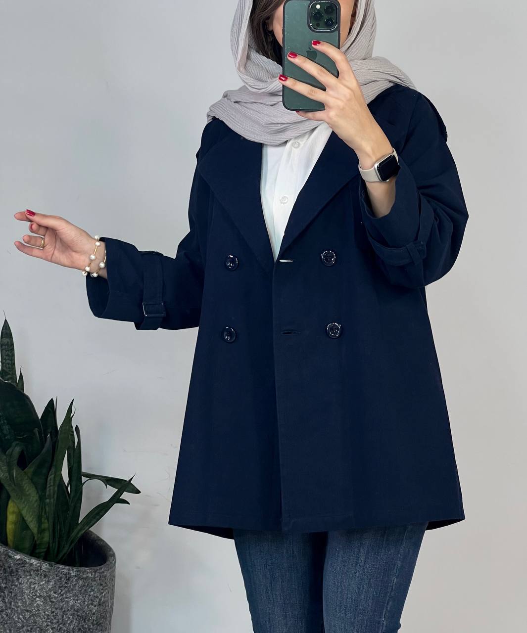 مانتو کتی لینن الیزابت (با قد بلندتر)(ایراد دار)