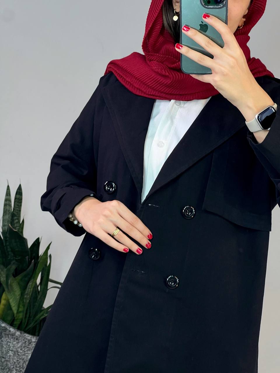 مانتو کتی لینن الیزابت (با قد بلندتر)(ایراد دار)