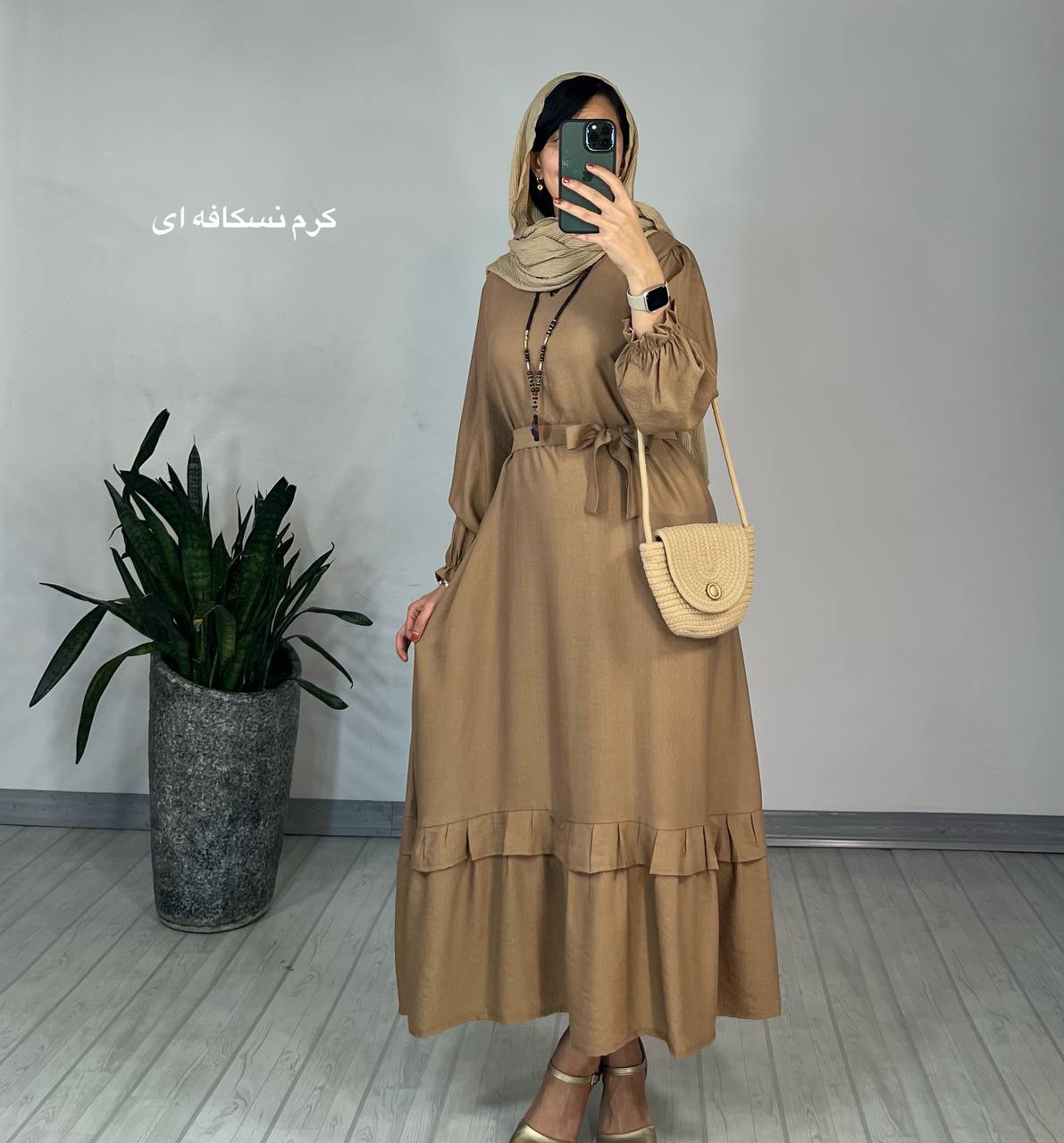 پیراهن مانتویی دل آرا 6