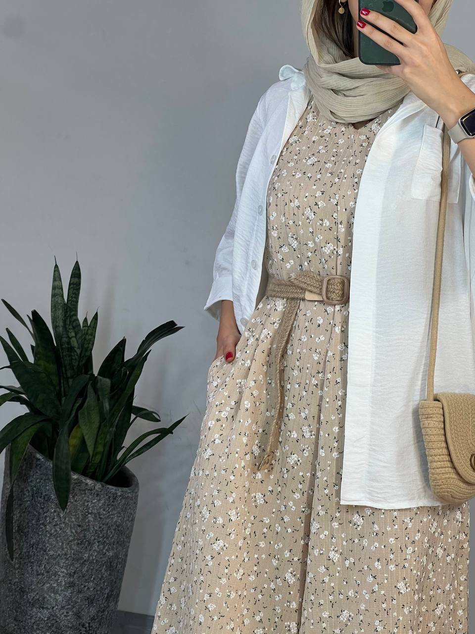 سرهمی بابونه همراه با کمربند 1
