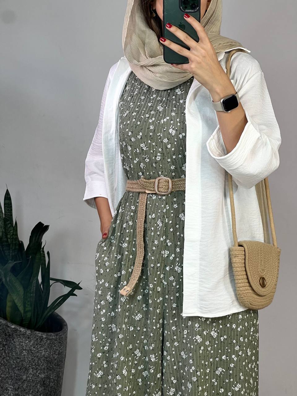 سرهمی بابونه همراه با کمربند 1