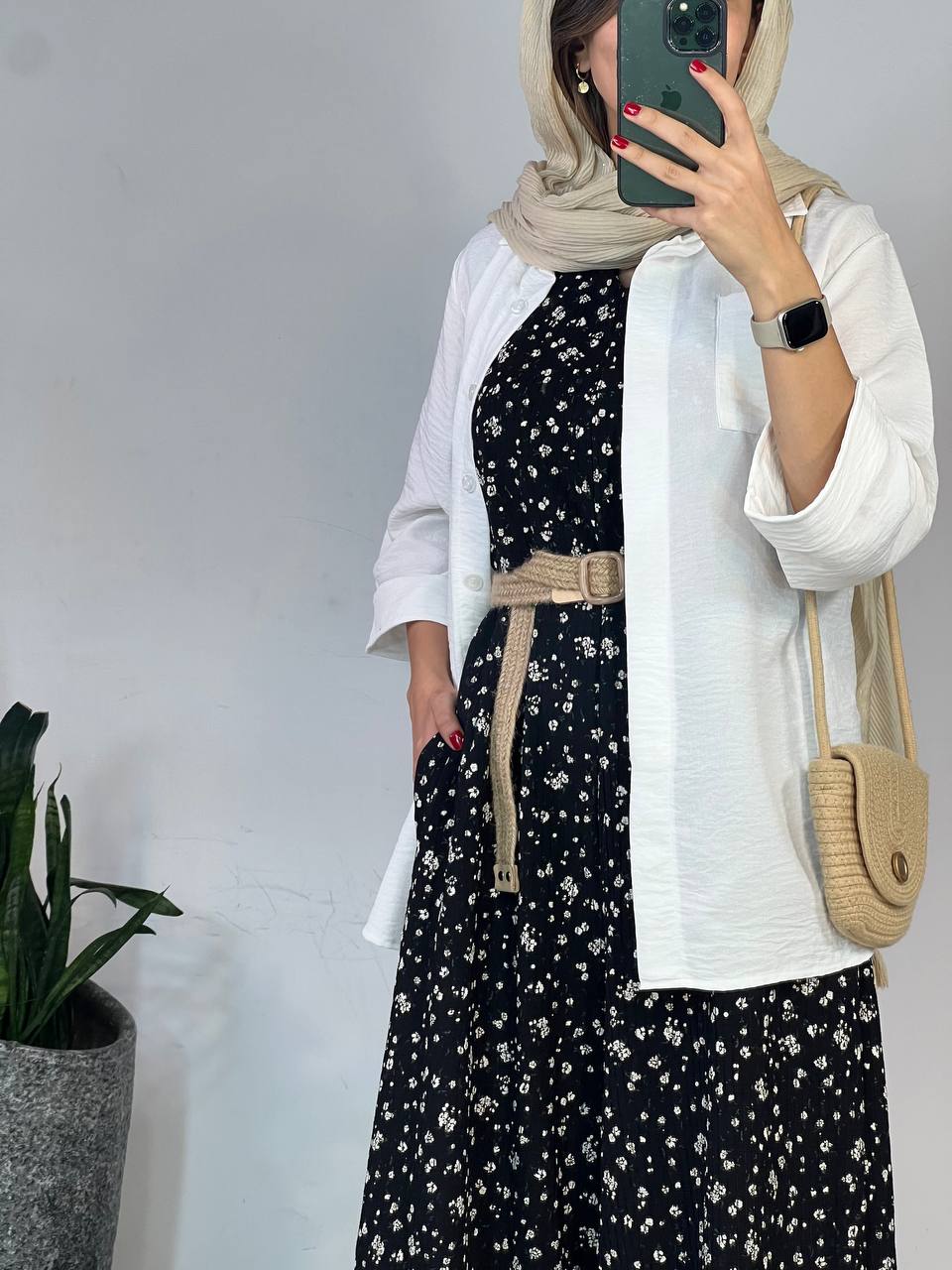 سرهمی بابونه همراه با کمربند 1