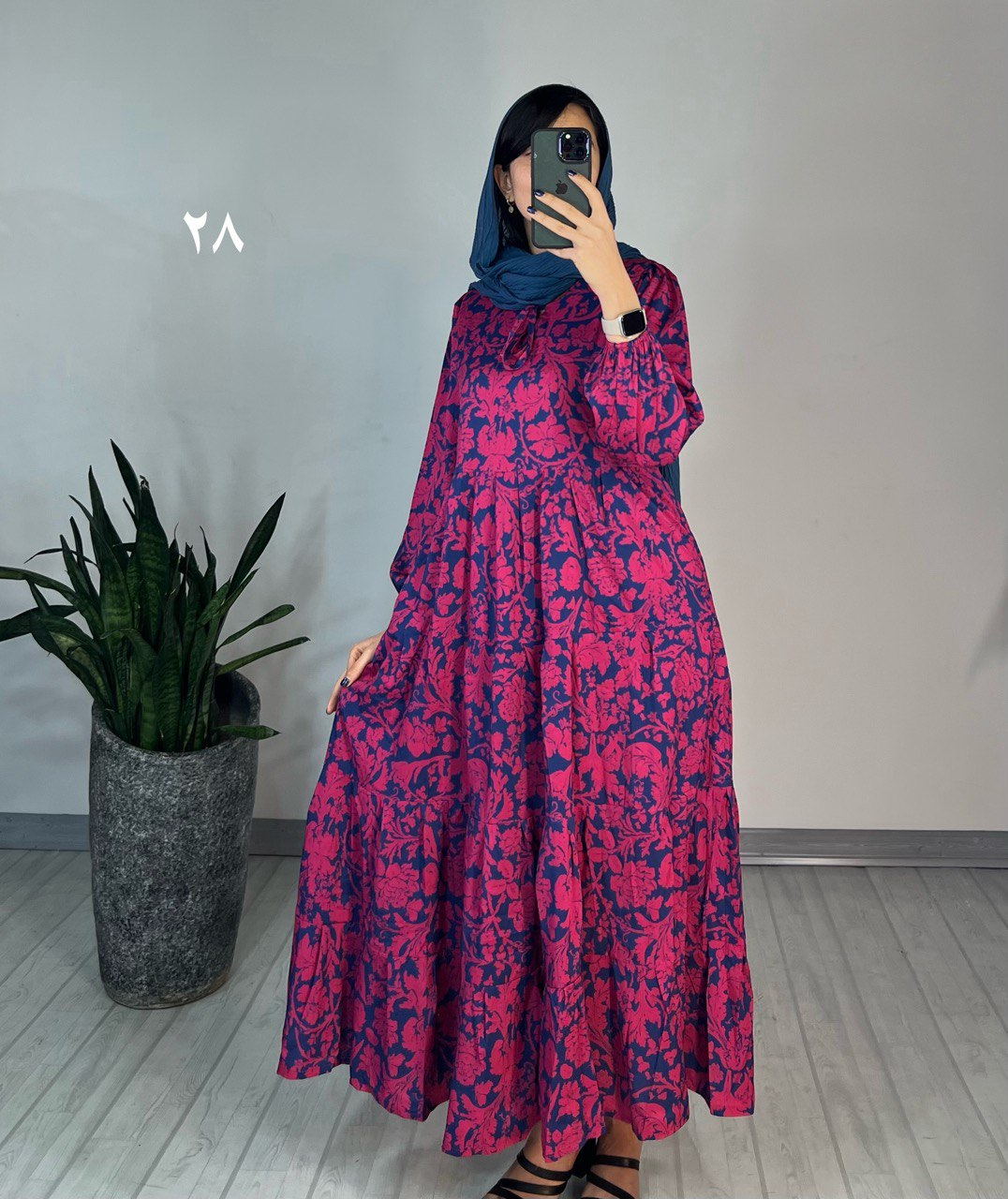 پیراهن طرحدار مزونی 79