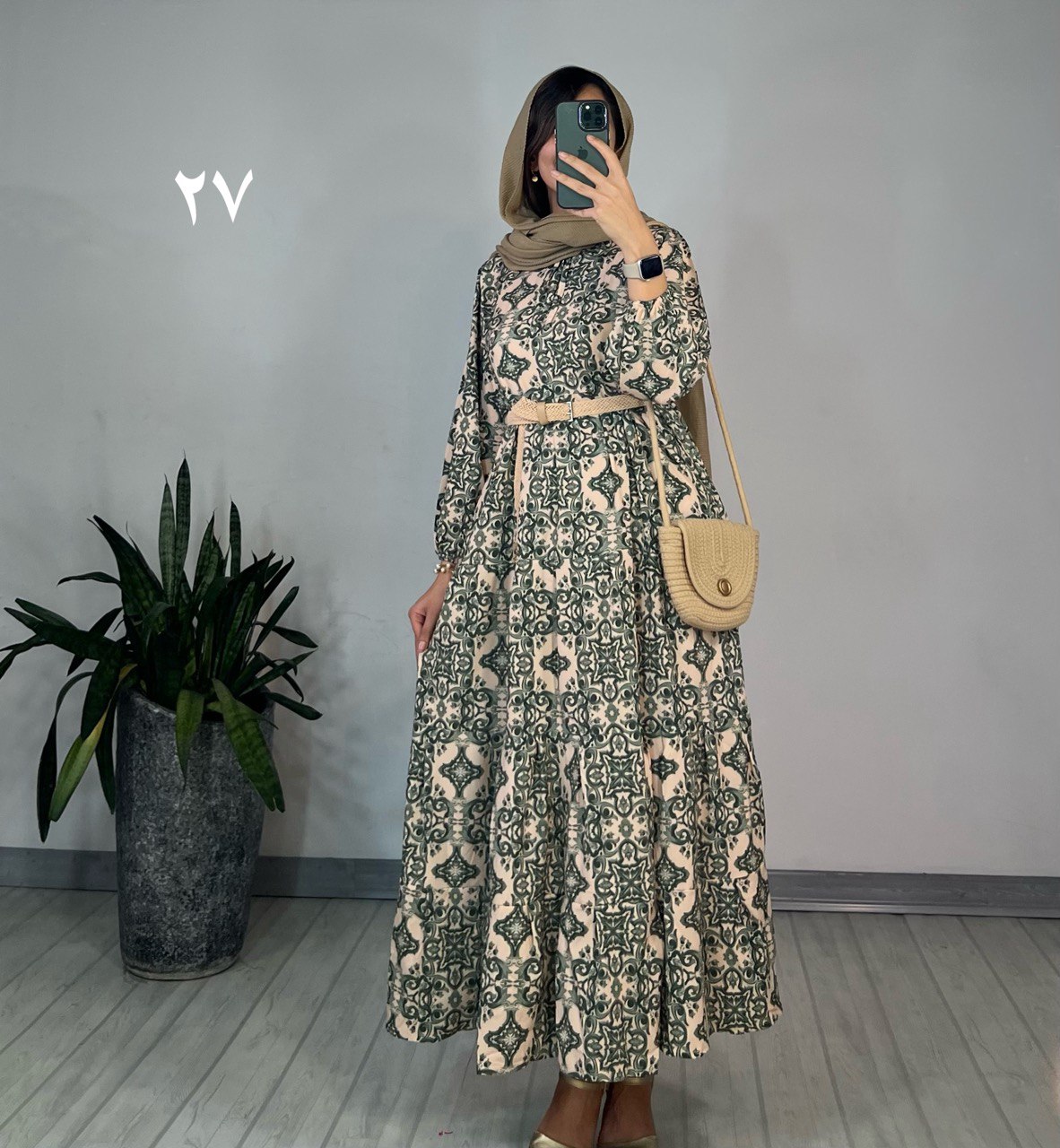 پیراهن طرحدار مزونی 79