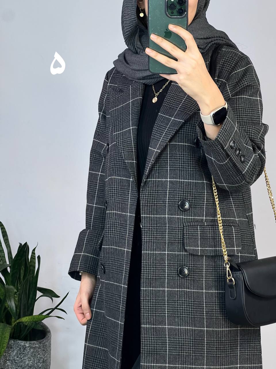 پالتو پشمی آستردار ترنج