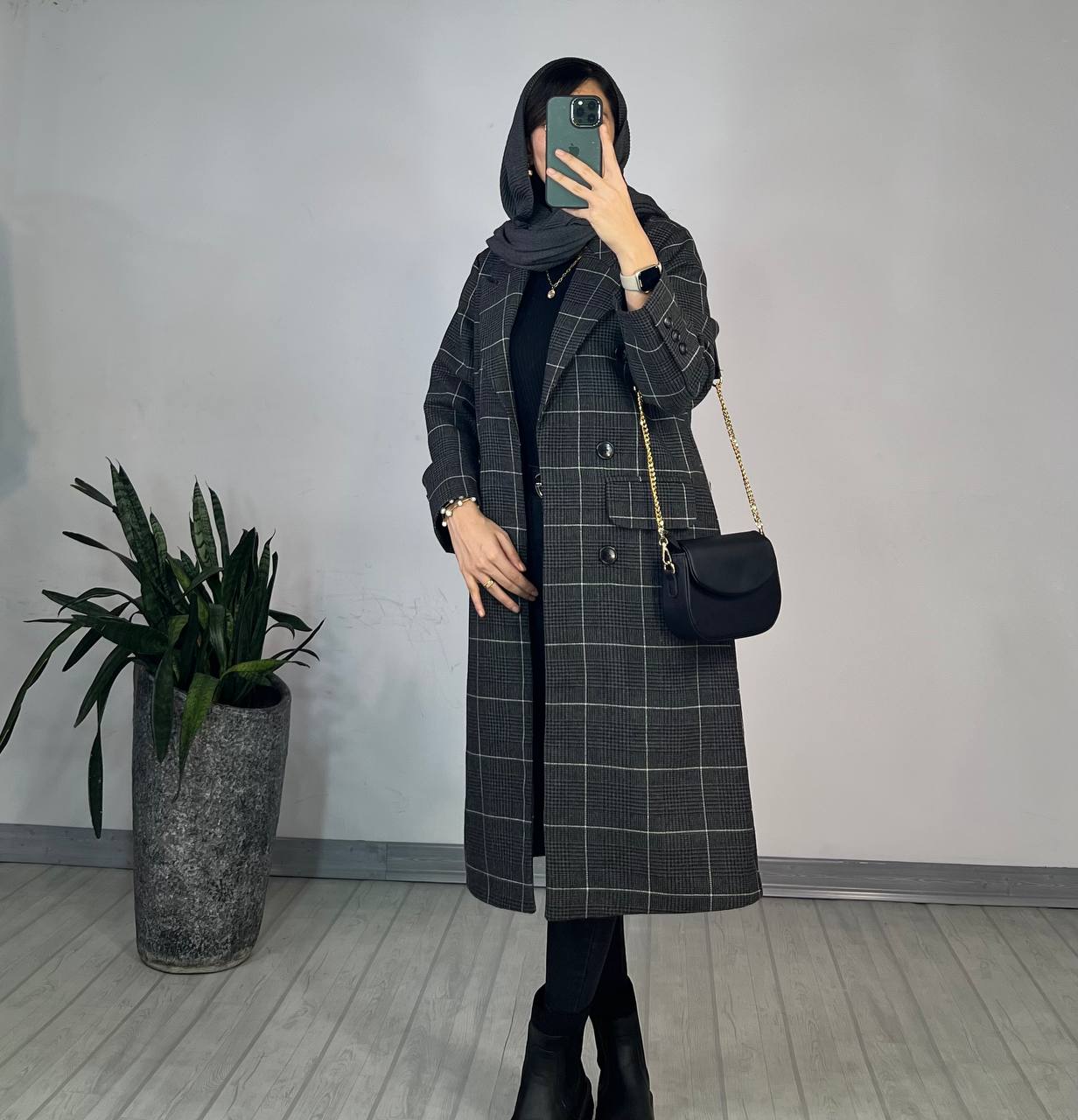 پالتو پشمی آستردار ترنج 1