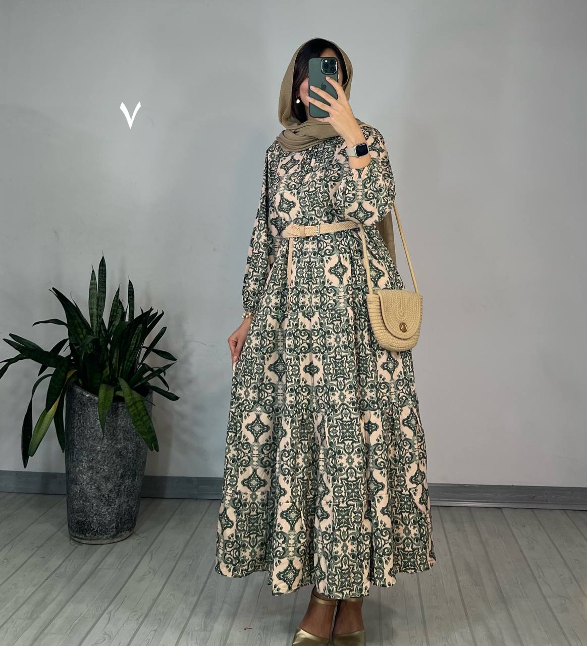 پیراهن طرحدار مزونی 81