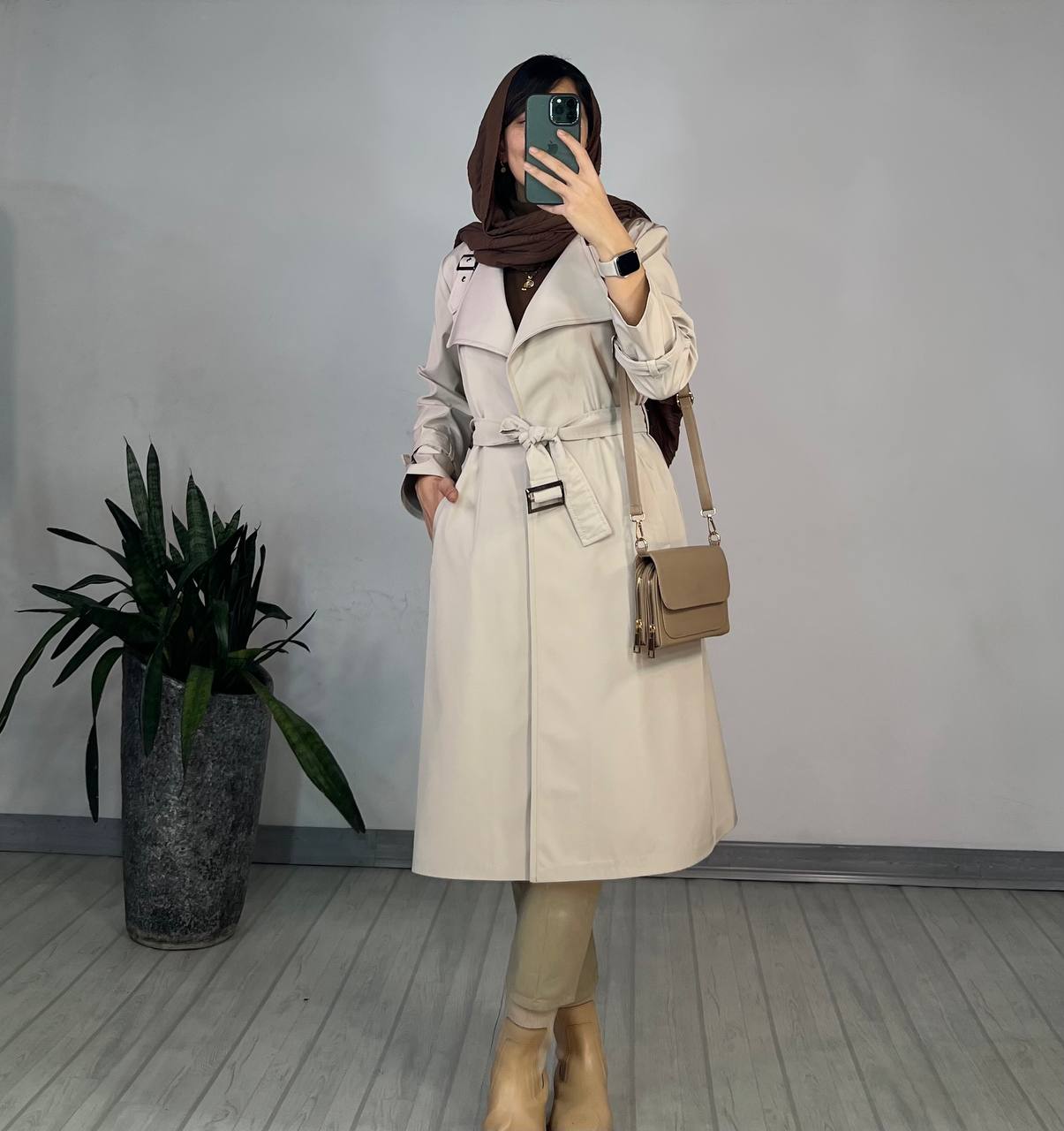 بارونی بلند ضد آب ژیکان