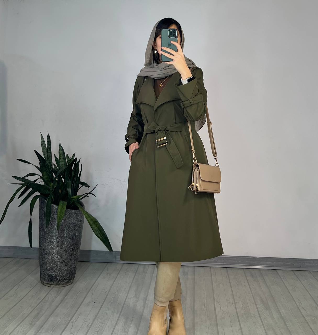 بارونی بلند ضد آب ژیکان