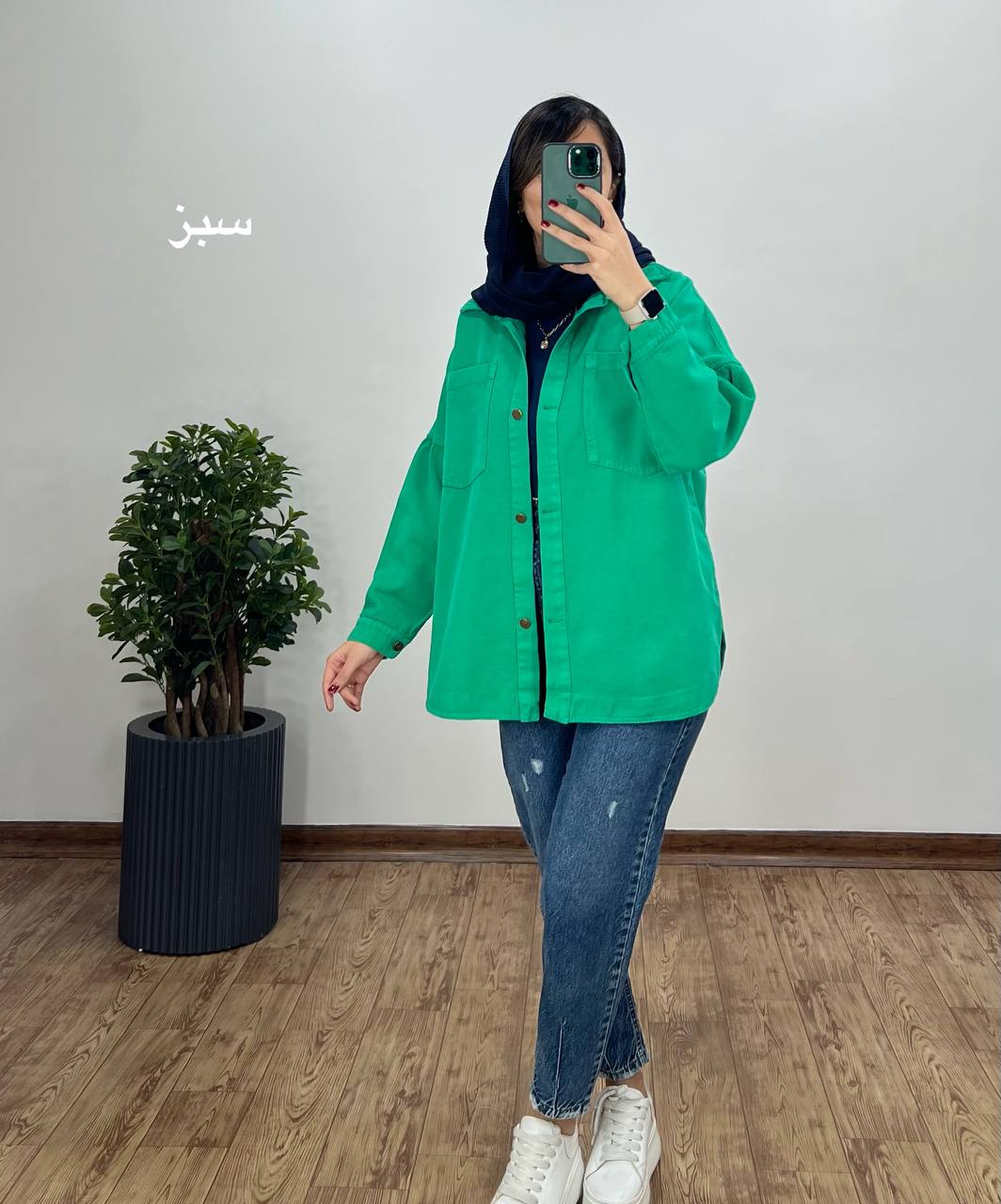 کت جین رنگی توسکا