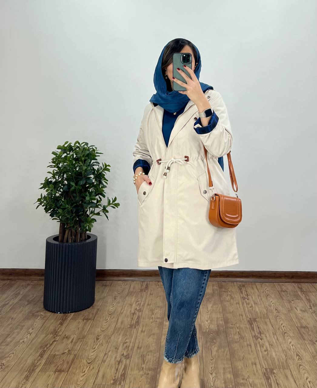 بارونی تو کرک کلاهدار لمیس(ایراد دار)