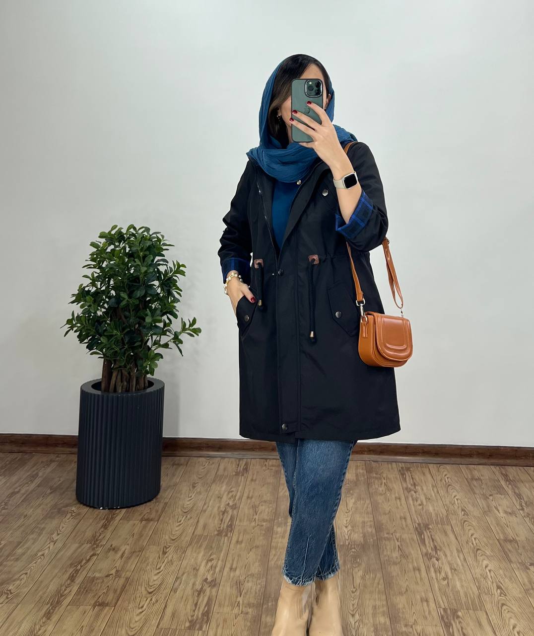 بارونی تو کرک کلاهدار لمیس(ایراد دار)