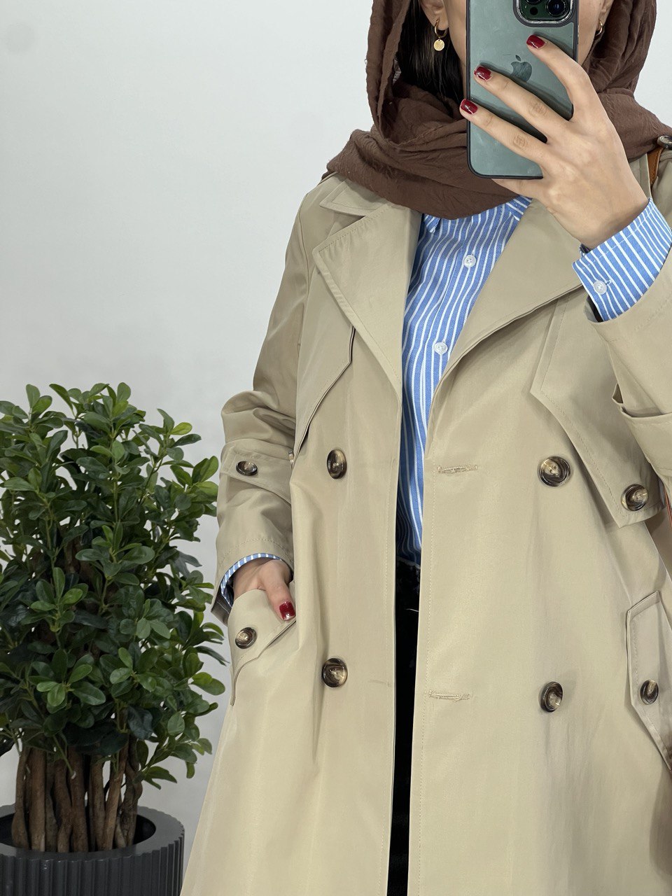 بارونی دکمه دار لاوین