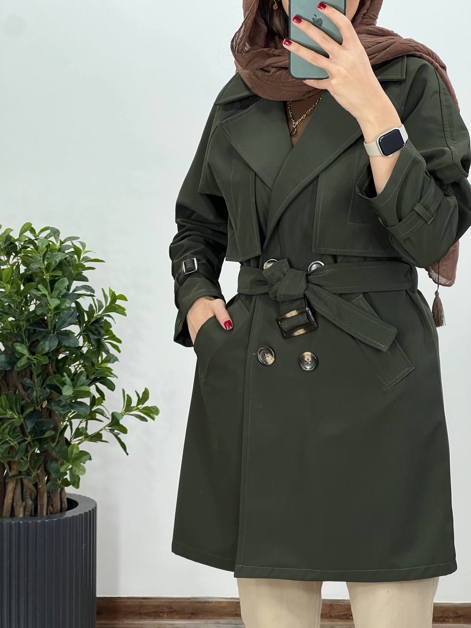بارونی دکمه دار همتا