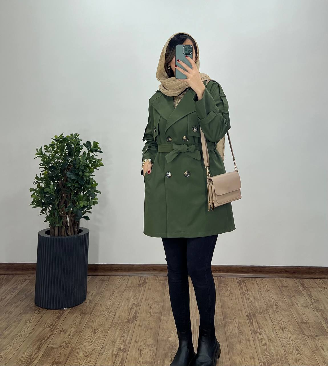 بارونی دکمه دار ماهورا
