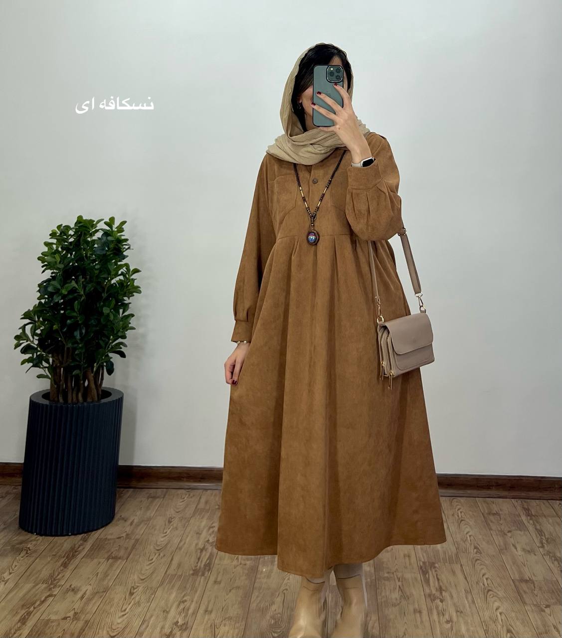 پیراهن مانتویی ترگل 2