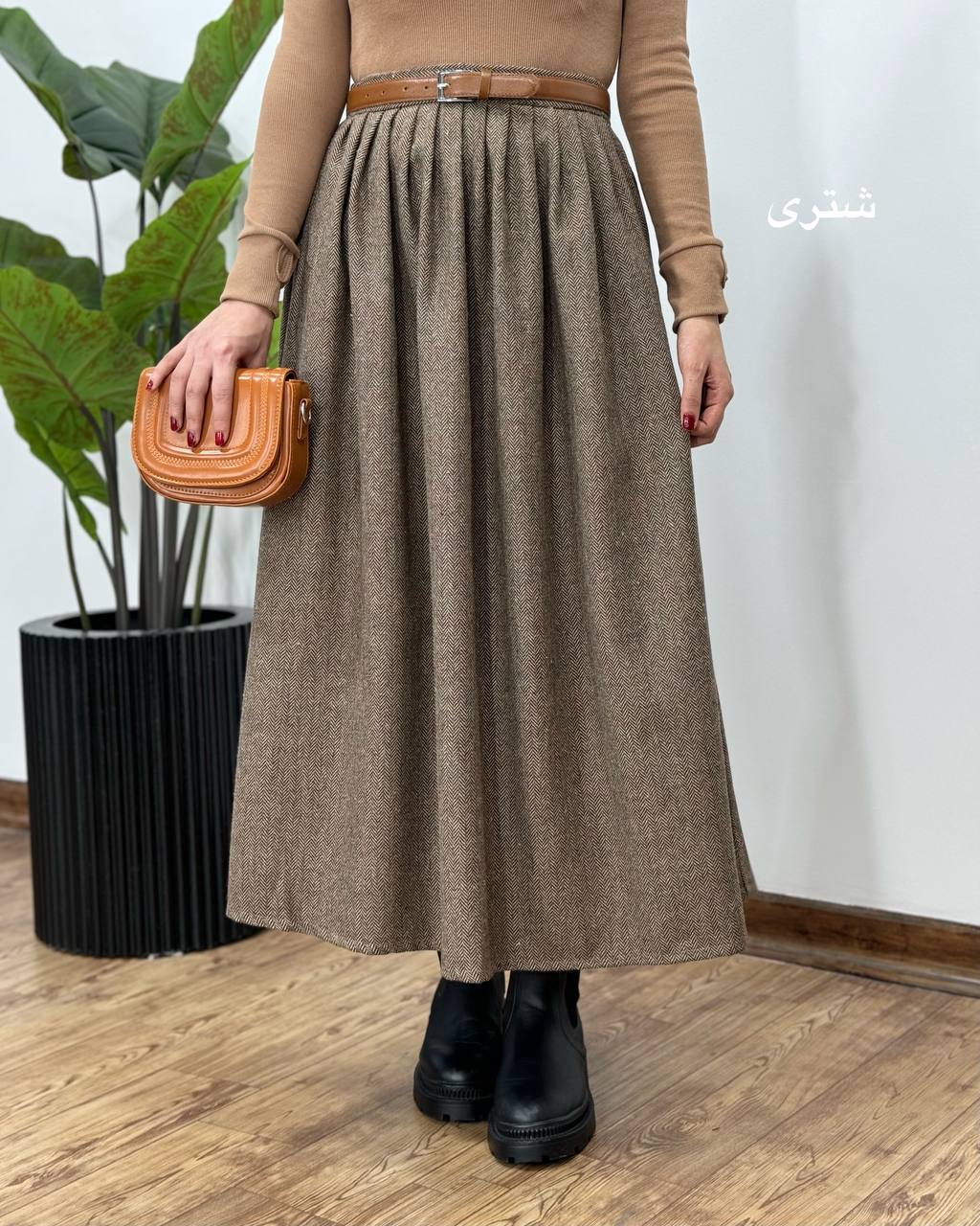 دامن توییت پشمی زارا