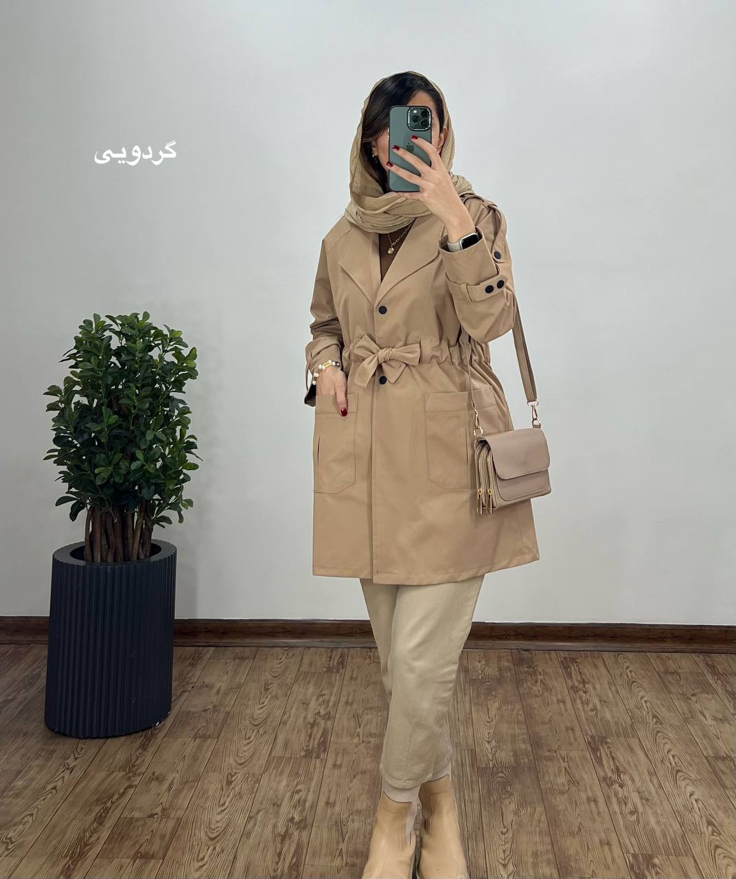 بارونی دکمه دار سویم با ارسال رایگان