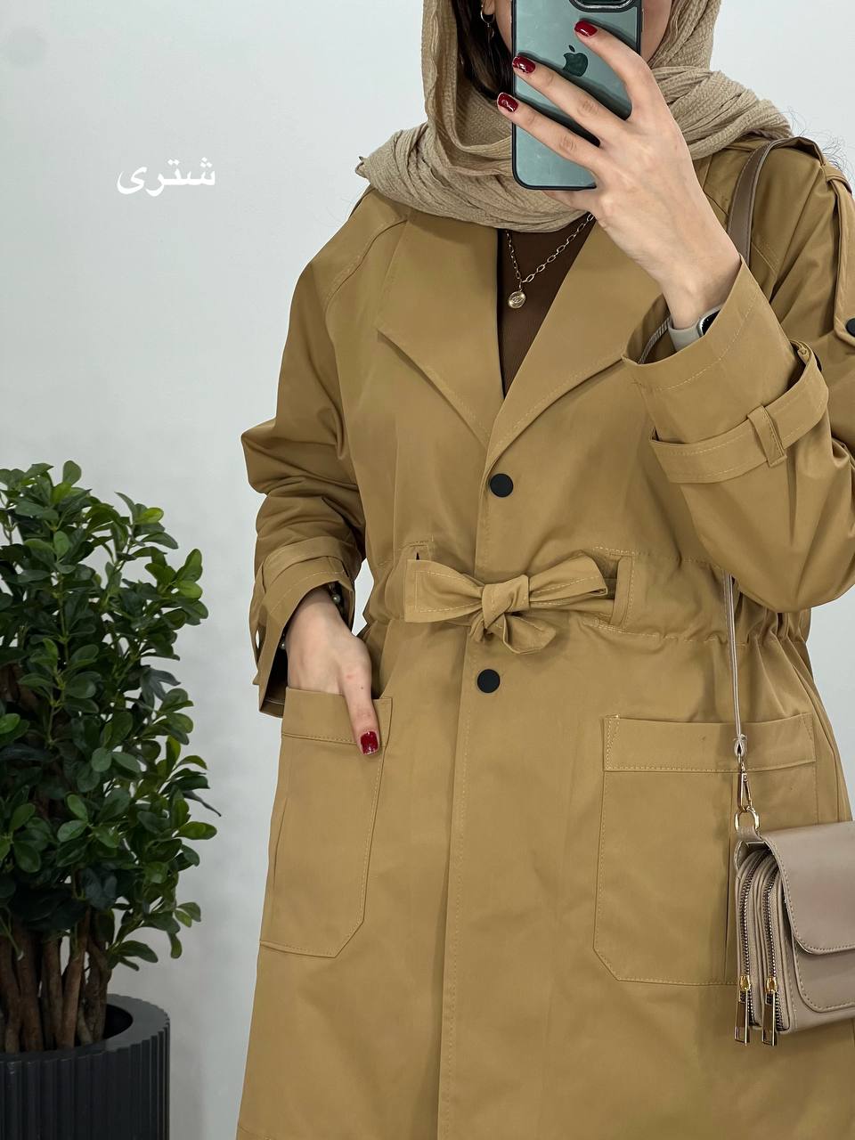 بارونی دکمه دار سویم با ارسال رایگان