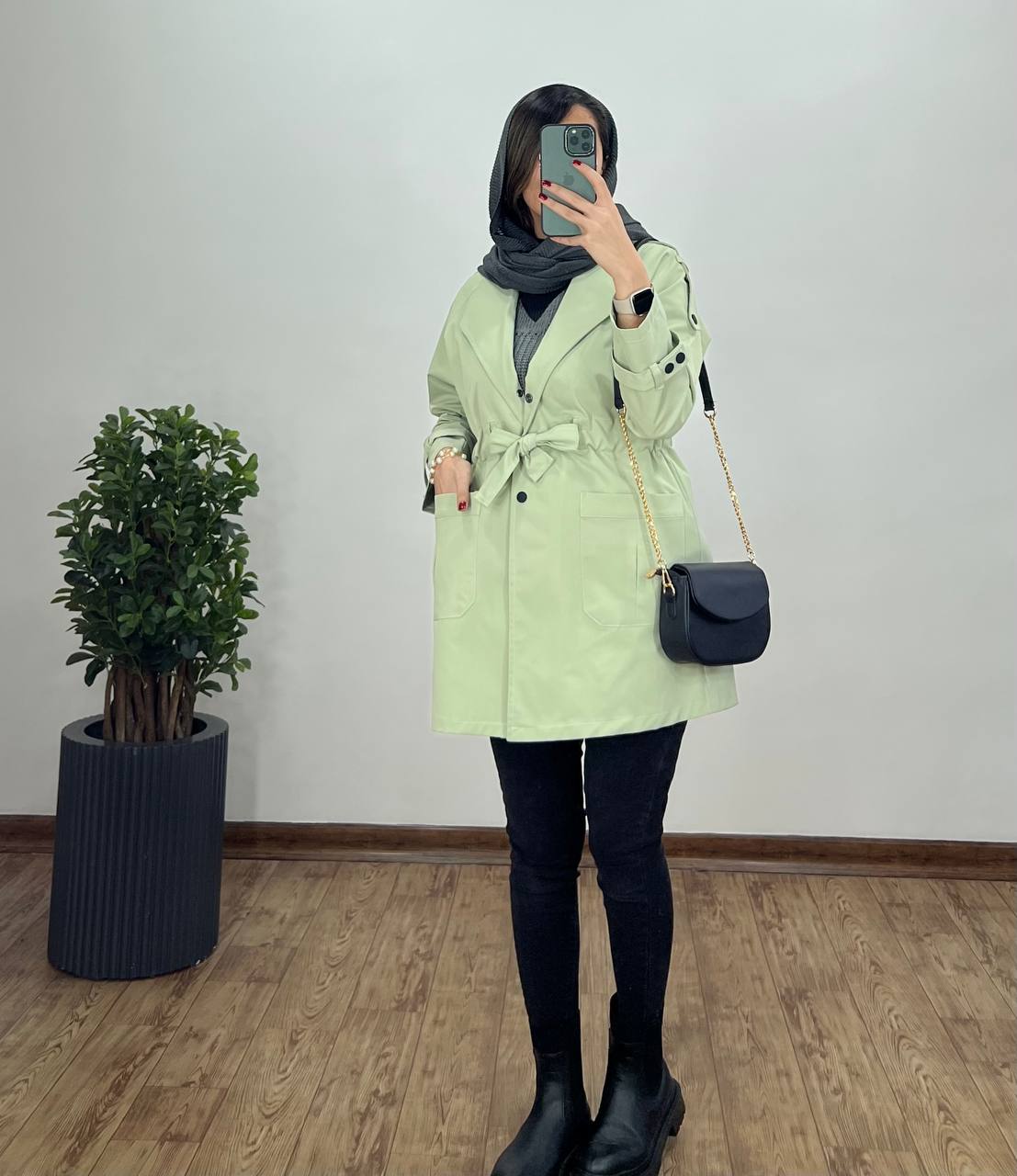 بارونی دکمه دار سویم با ارسال رایگان