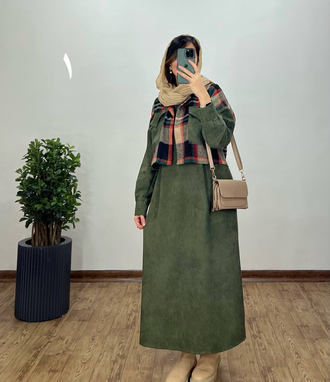 ست سارافون و کت پشمی 1 با ارسال رایگان