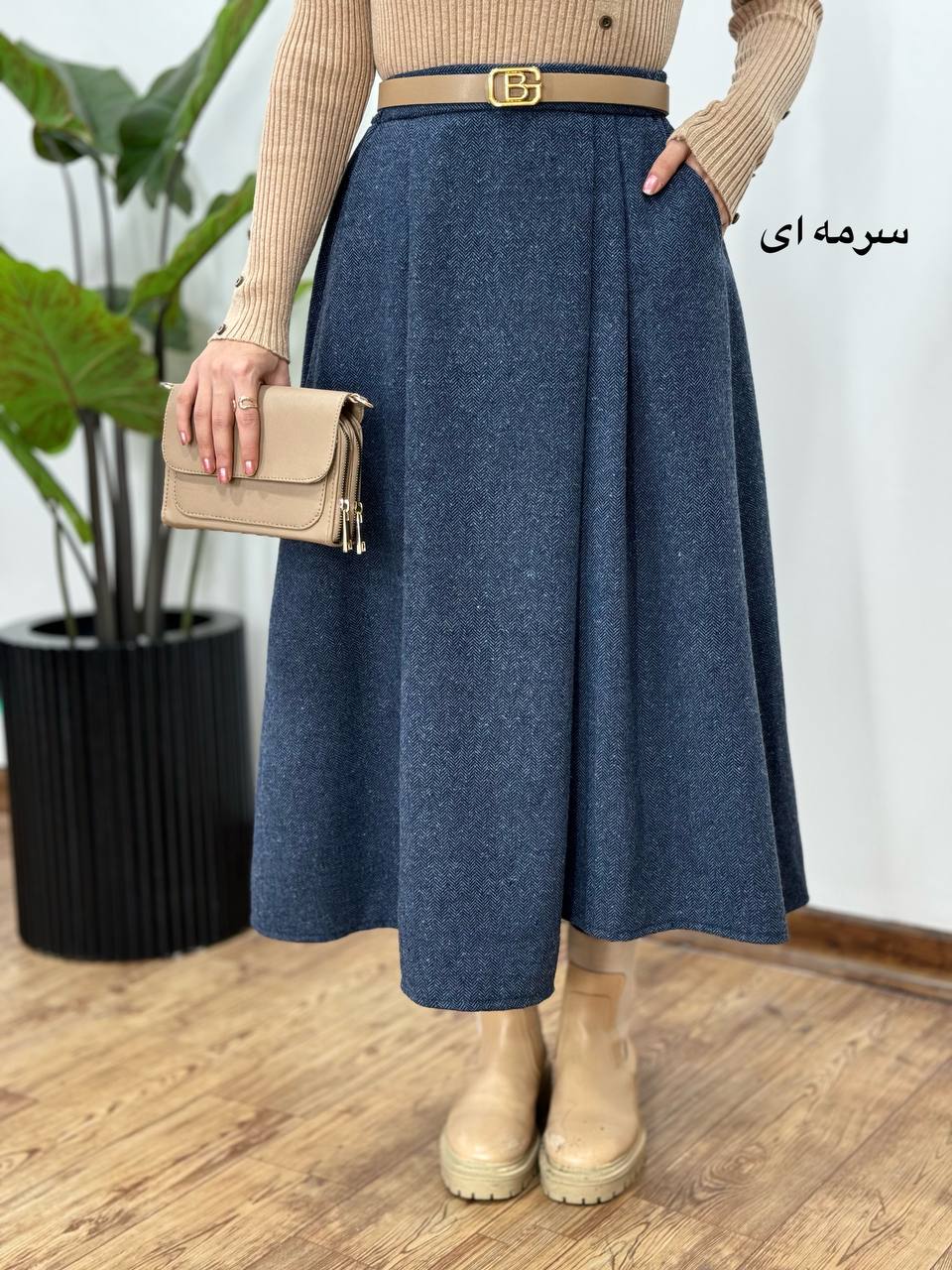 دامن توییت پشمی لونا