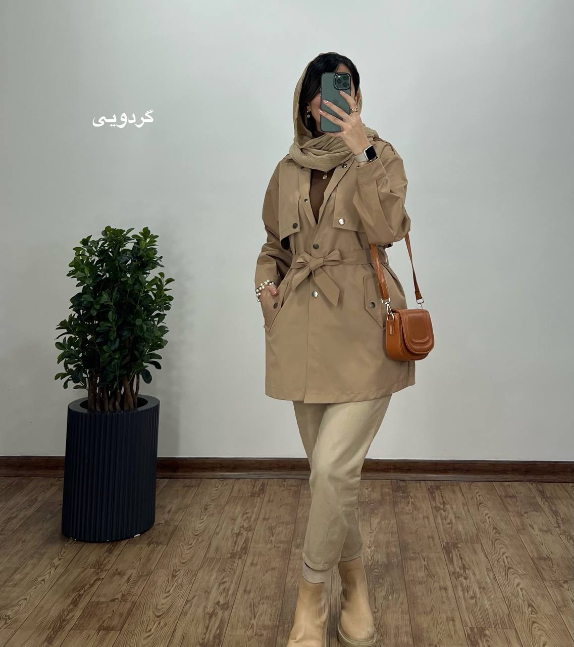 بارونی دکمه دار میلا با ارسال رایگان