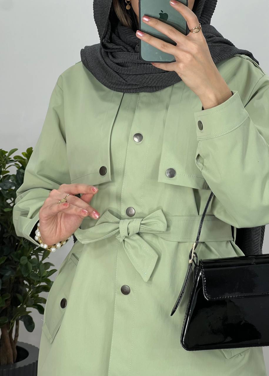 بارونی دکمه دار میلا با ارسال رایگان