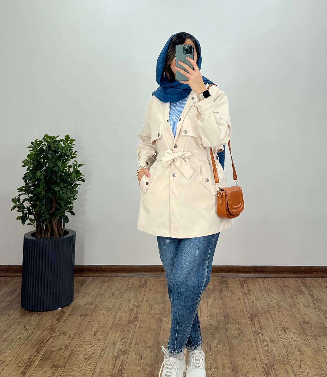بارونی دکمه دار میلا با ارسال رایگان