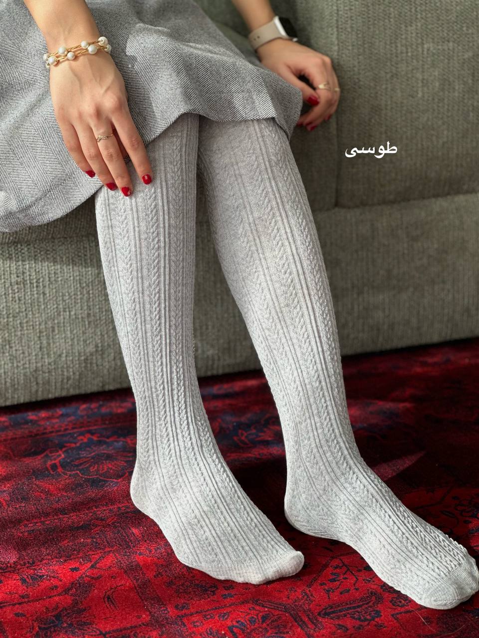 جوراب شلواری گندمی پنتی 2