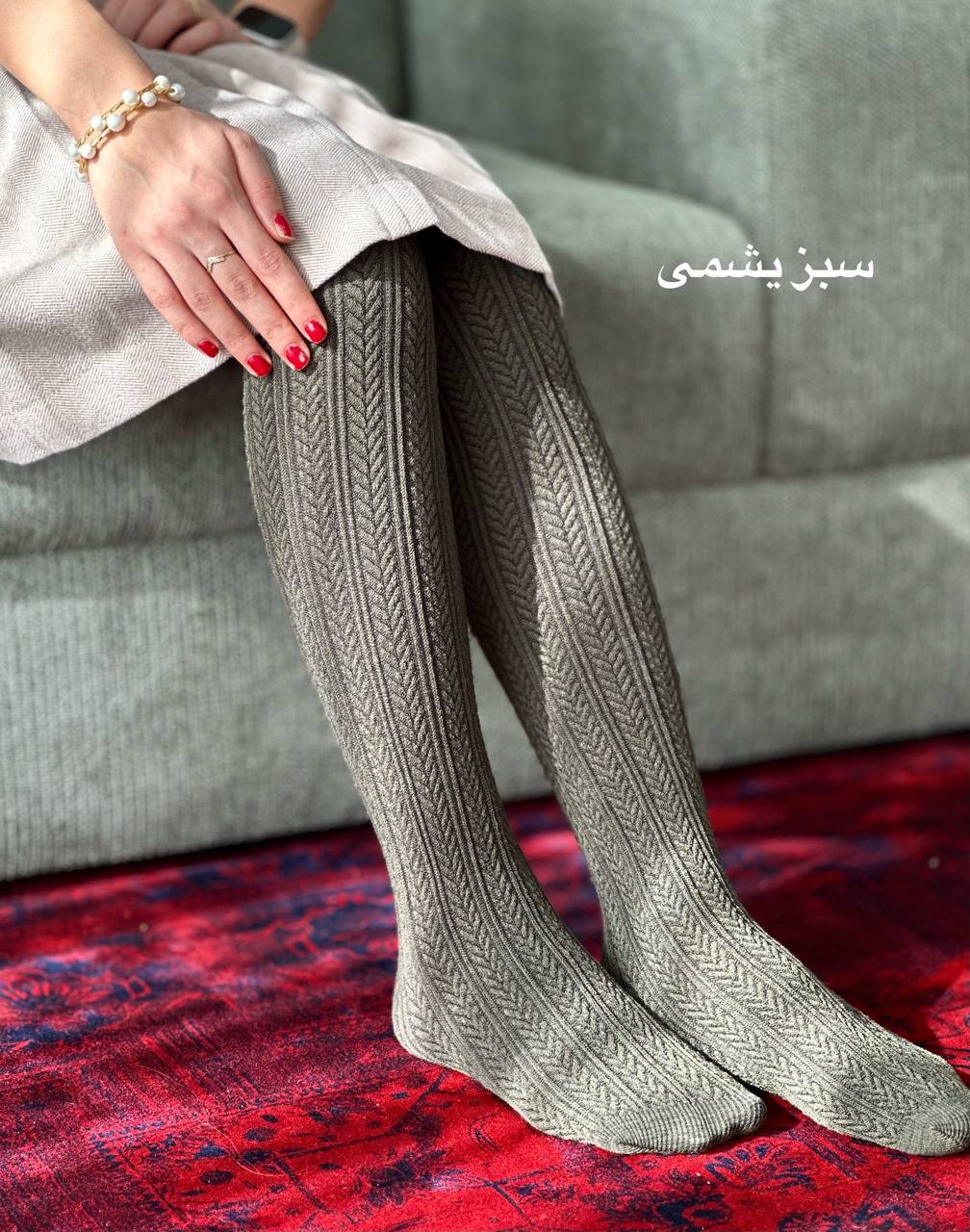 جوراب شلواری گندمی پنتی 2