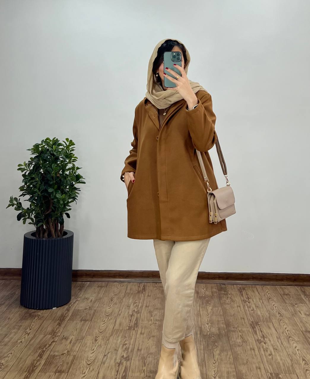 پالتو کتی فوتر کلاهدار با ارسال رایگان(ایراد دار)