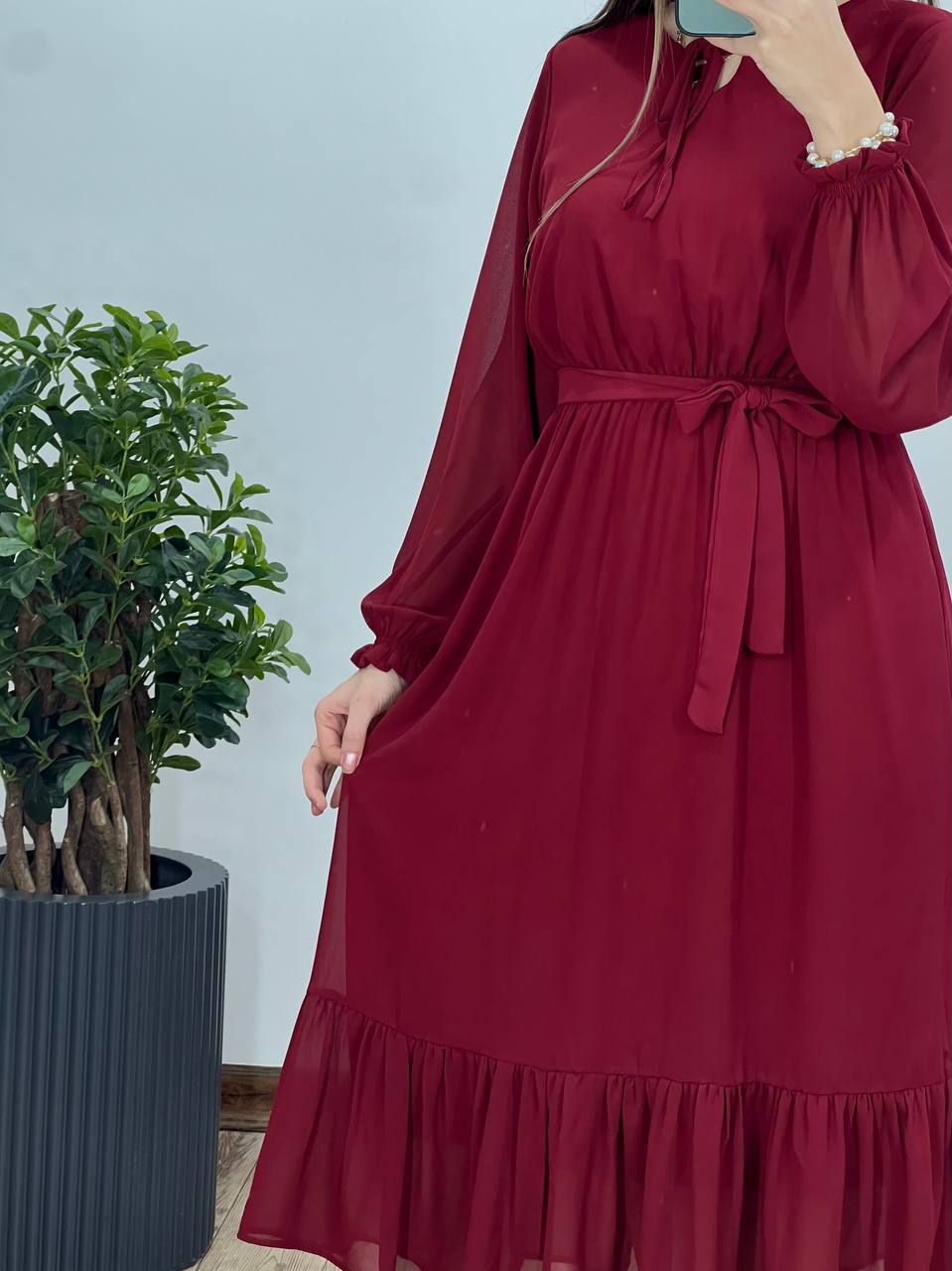 پیراهن حریر کاملیا ویژه شب یلدا