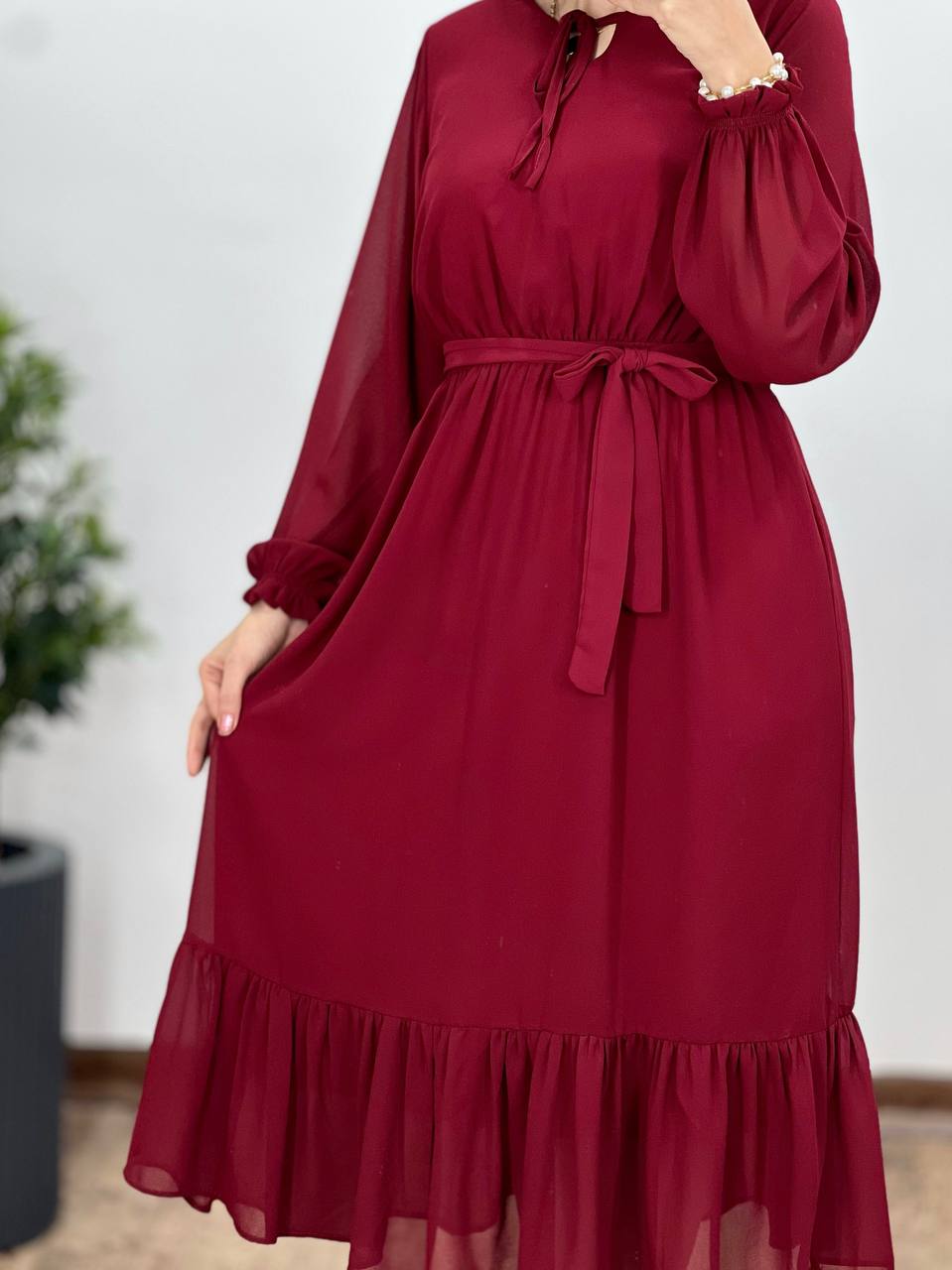 پیراهن حریر کاملیا ویژه شب یلدا