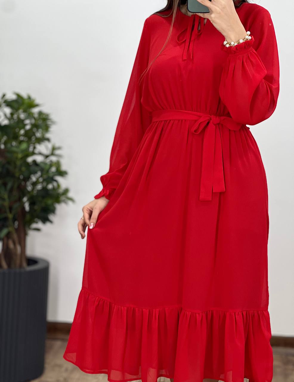 پیراهن حریر کاملیا ویژه شب یلدا