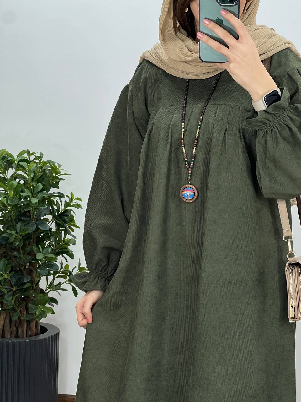 مانتو عبایی بلند رایلی