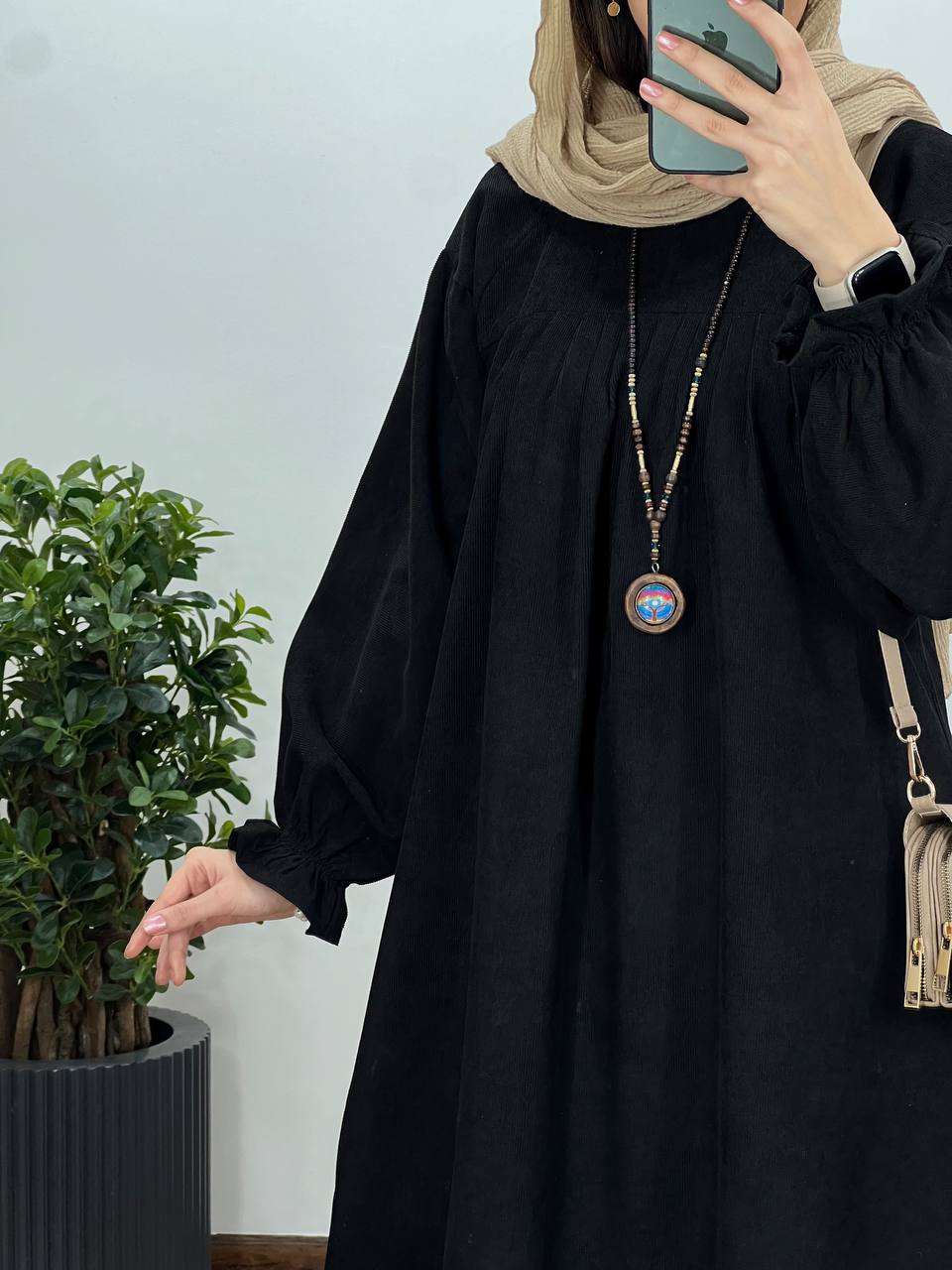 مانتو عبایی بلند رایلی