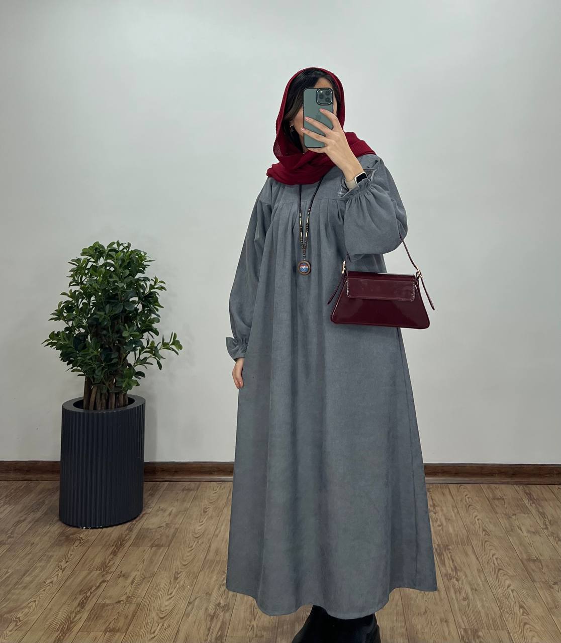 مانتو عبایی بلند رایلی
