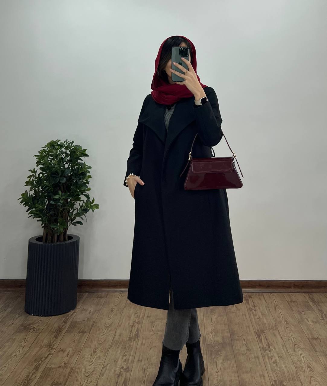 پالتو بلند آستردار آرالیا