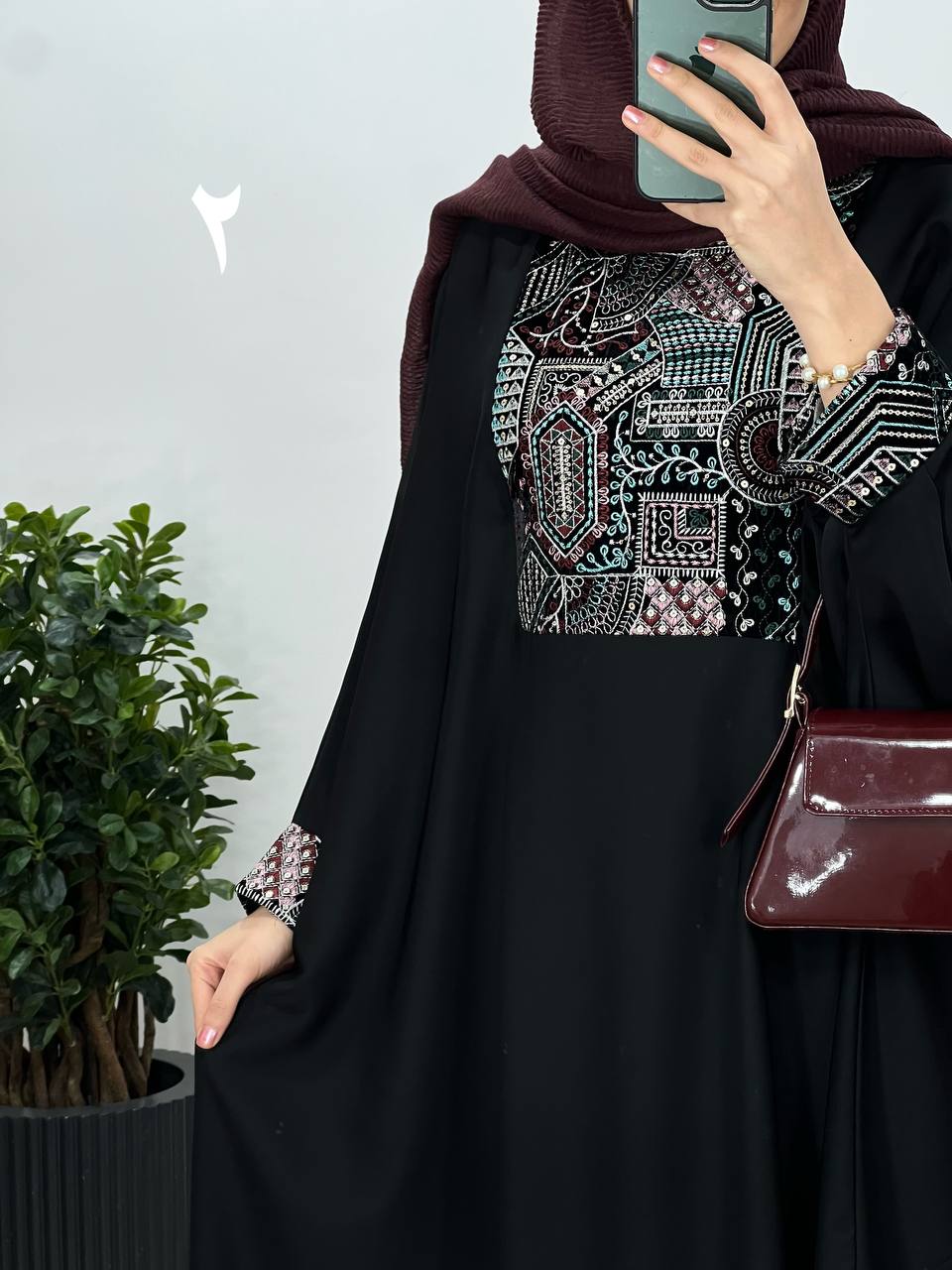 عبای بلند سوزندوزی حدیث