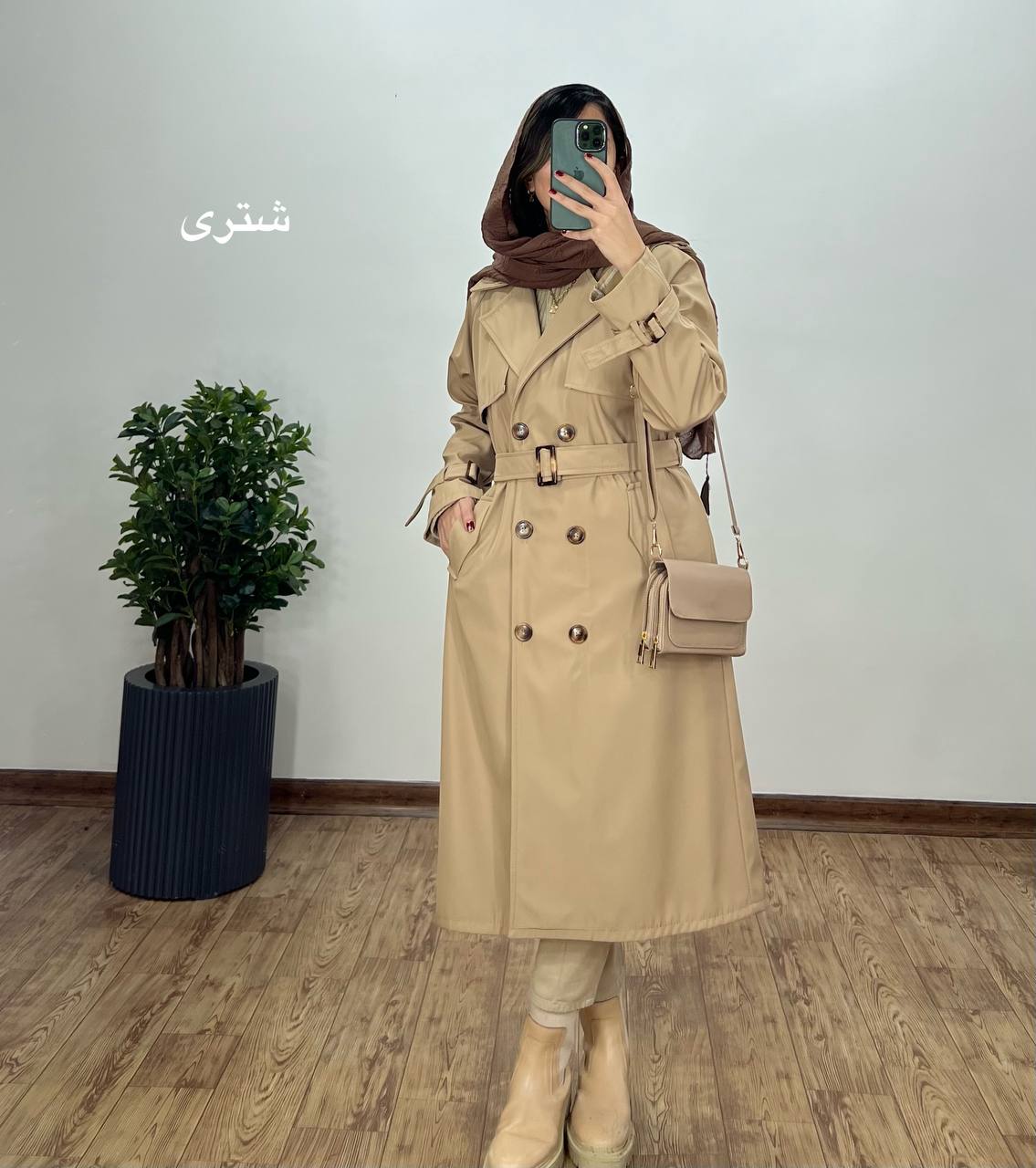 بارونی ضد آب بلند آستردار دنیز 3(ایراد دار)