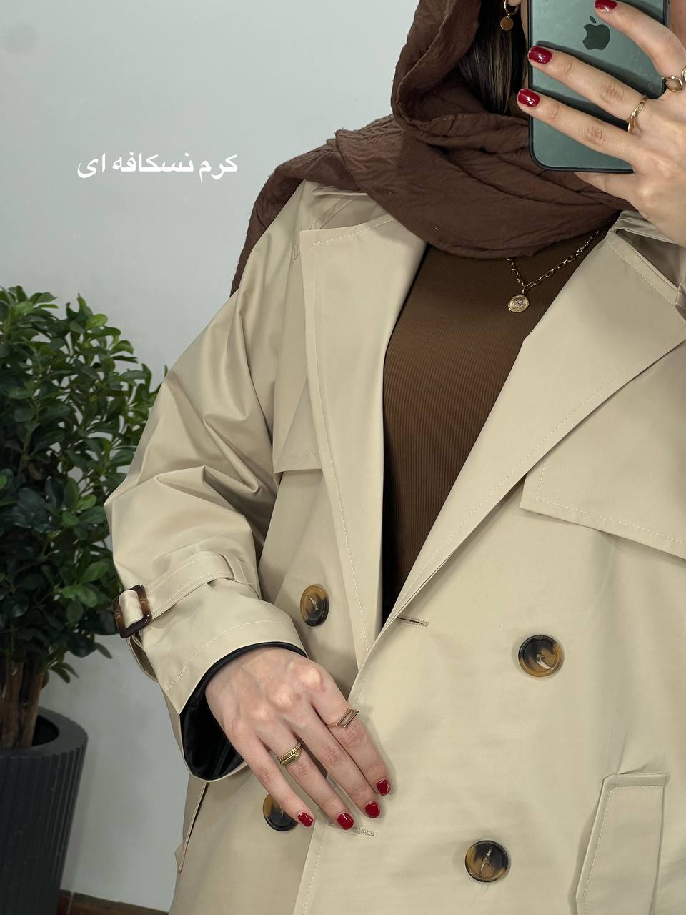 بارونی ضد آب بلند آستردار دنیز 3(ایراد دار)