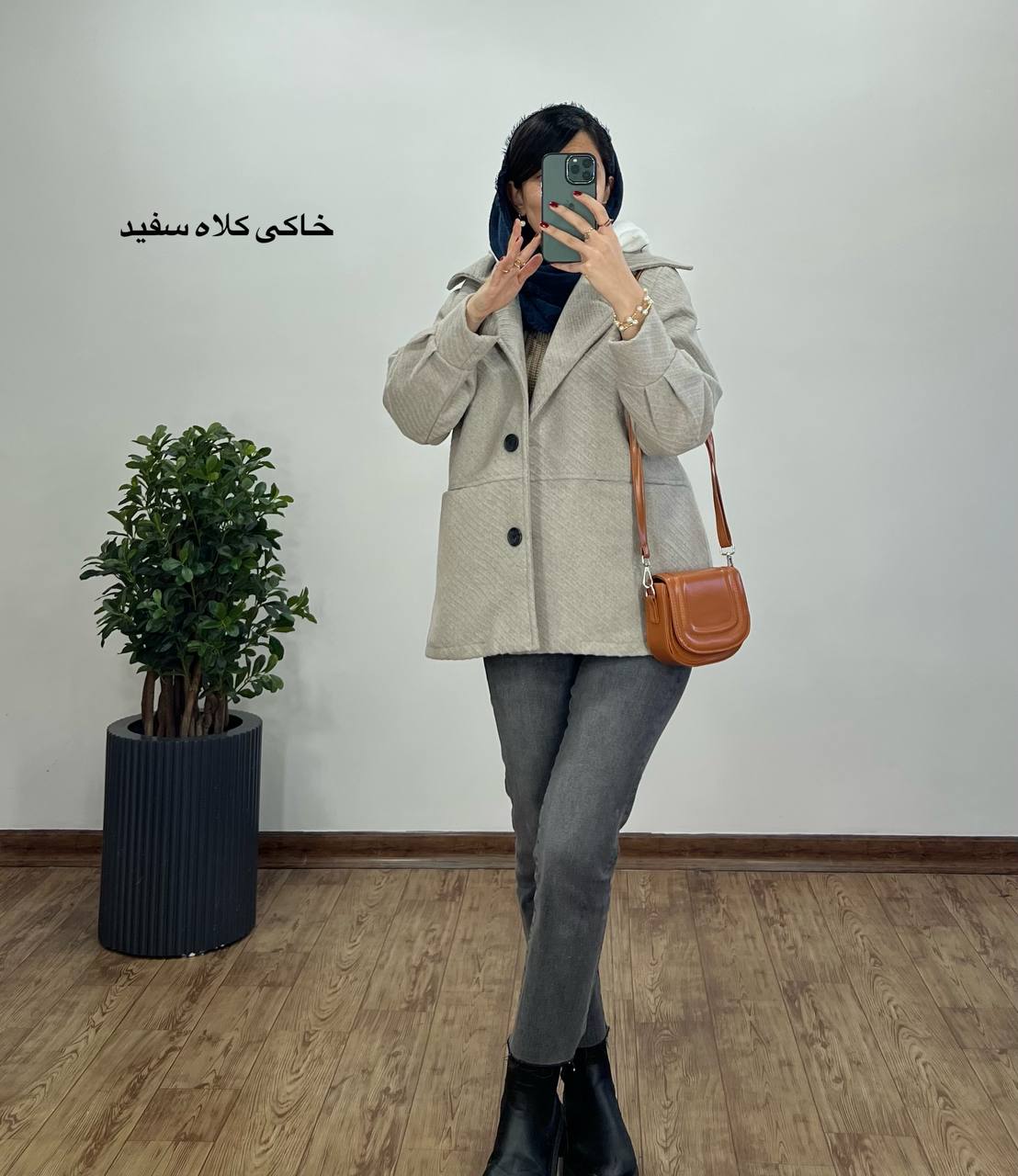 پالتو آستردار کلاهدار رز با ارسال رایگان