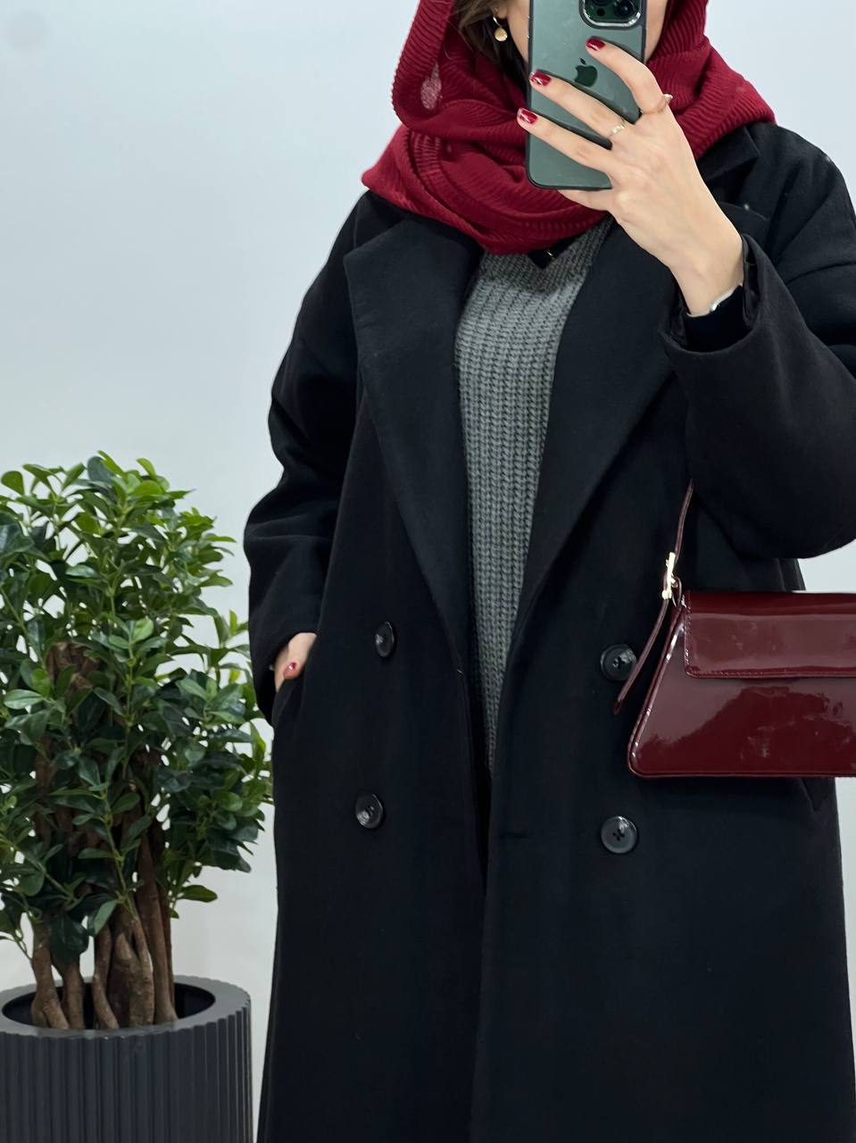 پالتو فوتر بلند آستردار آلبا(ایراد دار)
