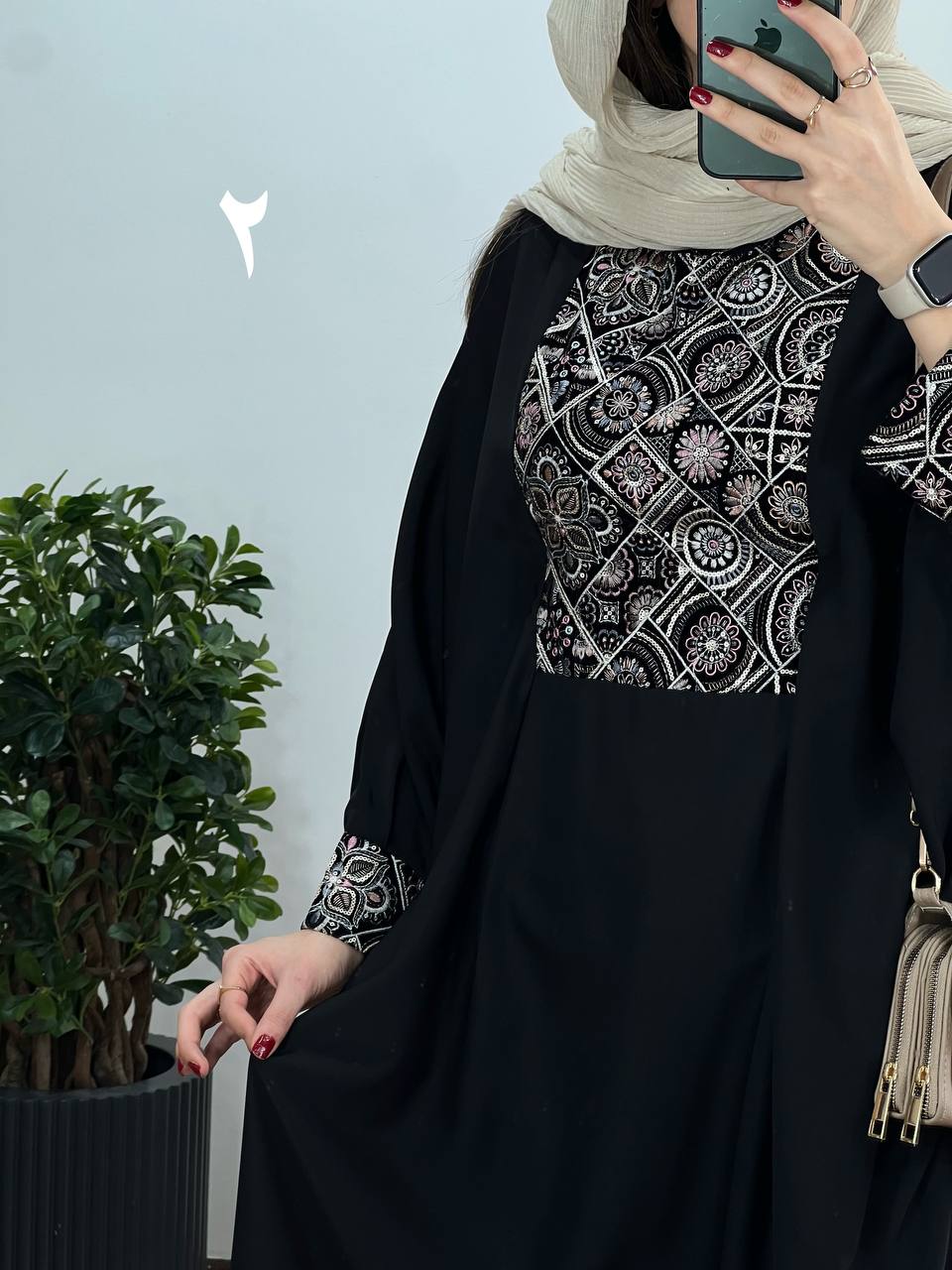 عبای بلند سوزندوزی حدیث 1