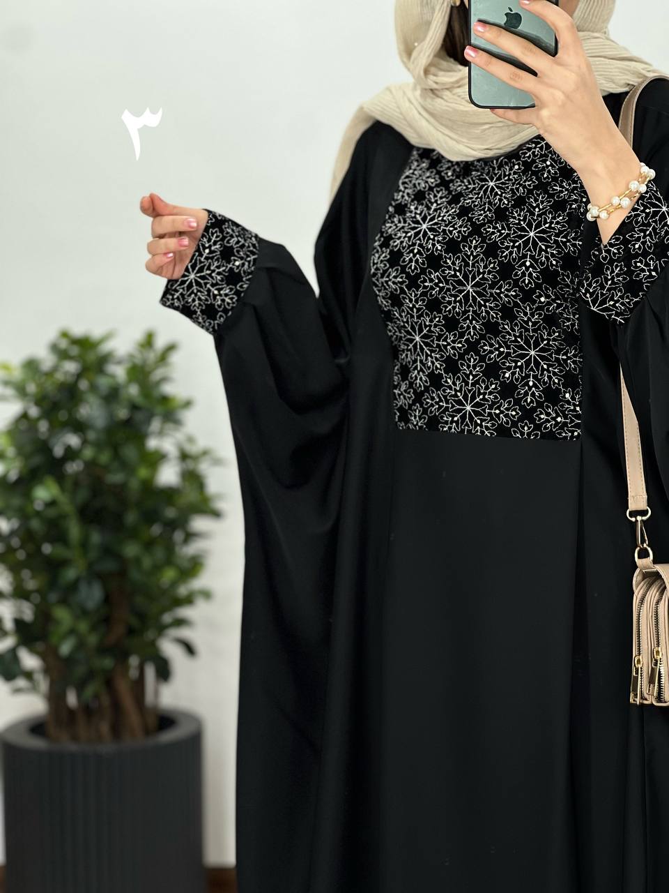 عبای بلند سوزندوزی حدیث 1