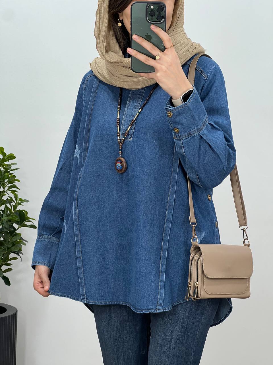 تونیک مانتویی جین لیور