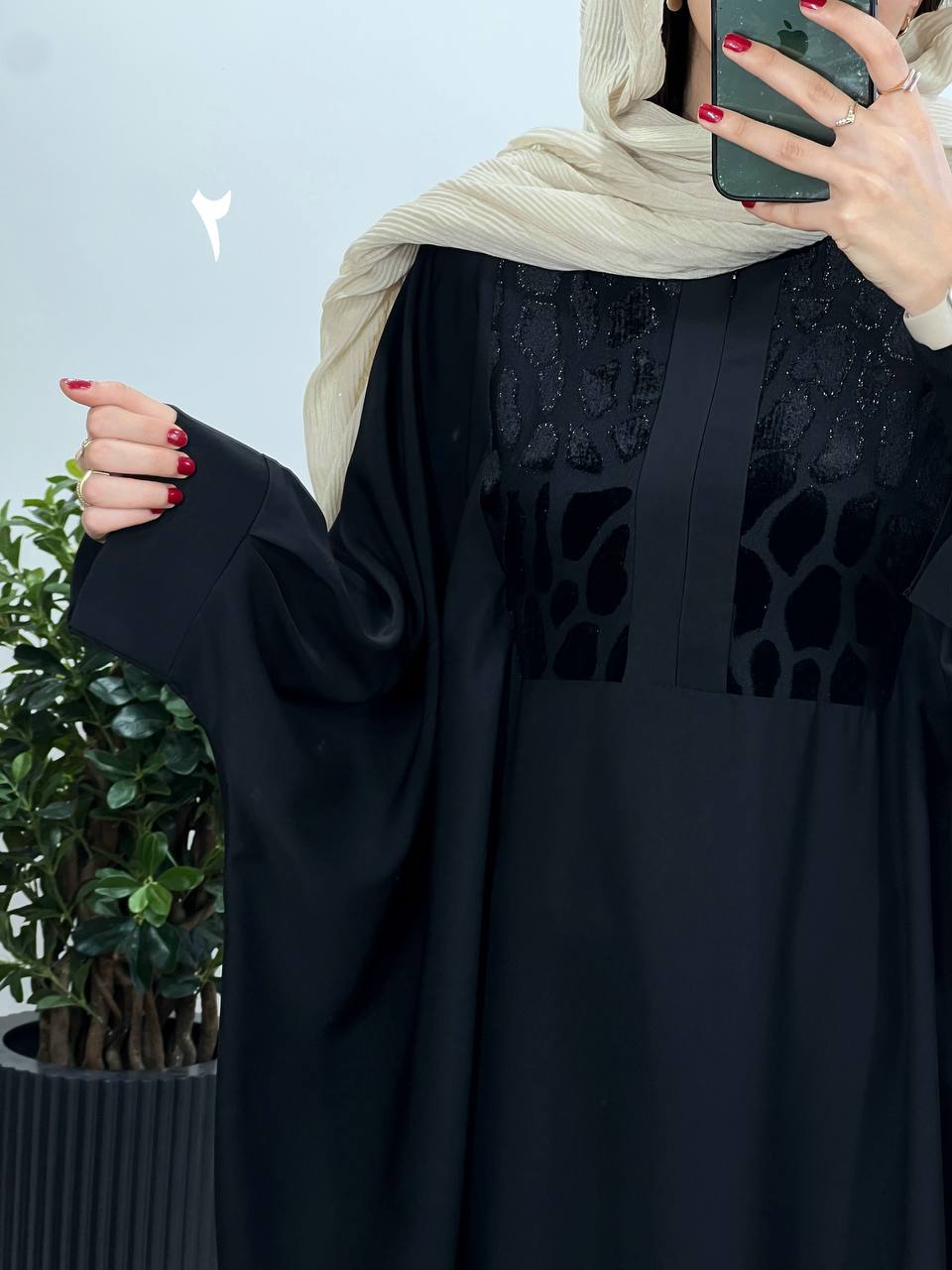 عبای بلند سوزندوزی اسرا