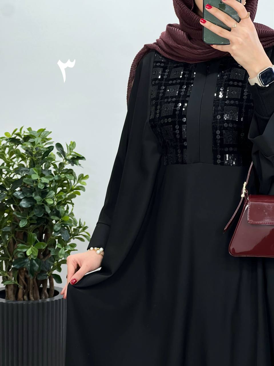 عبای بلند سوزندوزی اسرا
